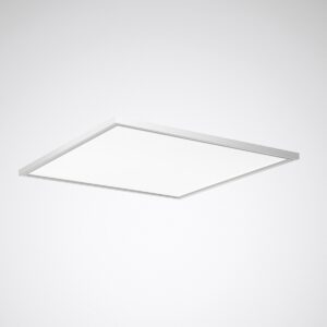 Slimmad kvadratisk infälld LED-panel i vit aluminiumram från PROLJUS AB som ger jämnt, bländfritt och energieffektivt ljus perfekt för kontor, butik och offentliga miljöer