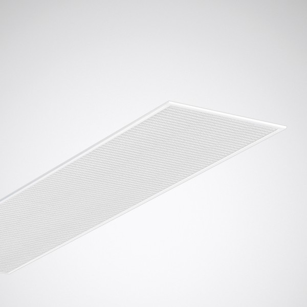 Rektangulär infälld LED-armatur med microprismatisk diffusor i matt vitt, slimmad och modern design för kontor och offentliga miljöer, energieffektiv med hög ljuskomfort från PROLJUS AB