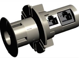 Kompakt infälld LED-armatur i metall med rund fläns och kylflänsar, modern och energieffektiv lösning för butik, kontor och arkitektonisk belysning från PROLJUS AB