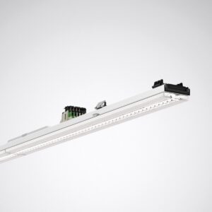 Smal modern linjär LED-armatur från PROLJUS AB med energieffektiv ljusramp, integrerade kopplingsdon och robust aluminiumprofil, perfekt för kontor, butik och industri, enkel installation och hög ljuskvalitet
