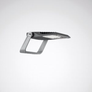 Snygg och energieffektiv LED-armatur från PROLJUS AB i slimmat grått aluminium med integrerade LED‑dioder och justerbart fäste idealisk för professionell utomhusbelysning