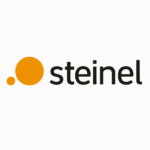 Steinel-logotyp med två orange cirklar som symboliserar belysning, beskriver högkvalitativa ljusarmaturer och sensorteknik från PROLJUS AB, energieffektiva och idealiska för professionella installationer