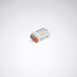 Kompakt vit DALI-drivmodul för armaturstyrning från PROLJUS AB, elegant och platsbesparande design som förenklar installation och ger pålitlig energieffektiv kontroll av professionella armaturer i belysningsprojekt