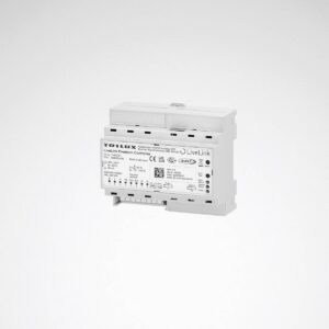 Vit kompakt DIN-skena LiveLink Premium belysningskontroller för styrning av LED-armaturer, DALI-kompatibel och energieffektiv lösning för professionell installation från PROLJUS AB