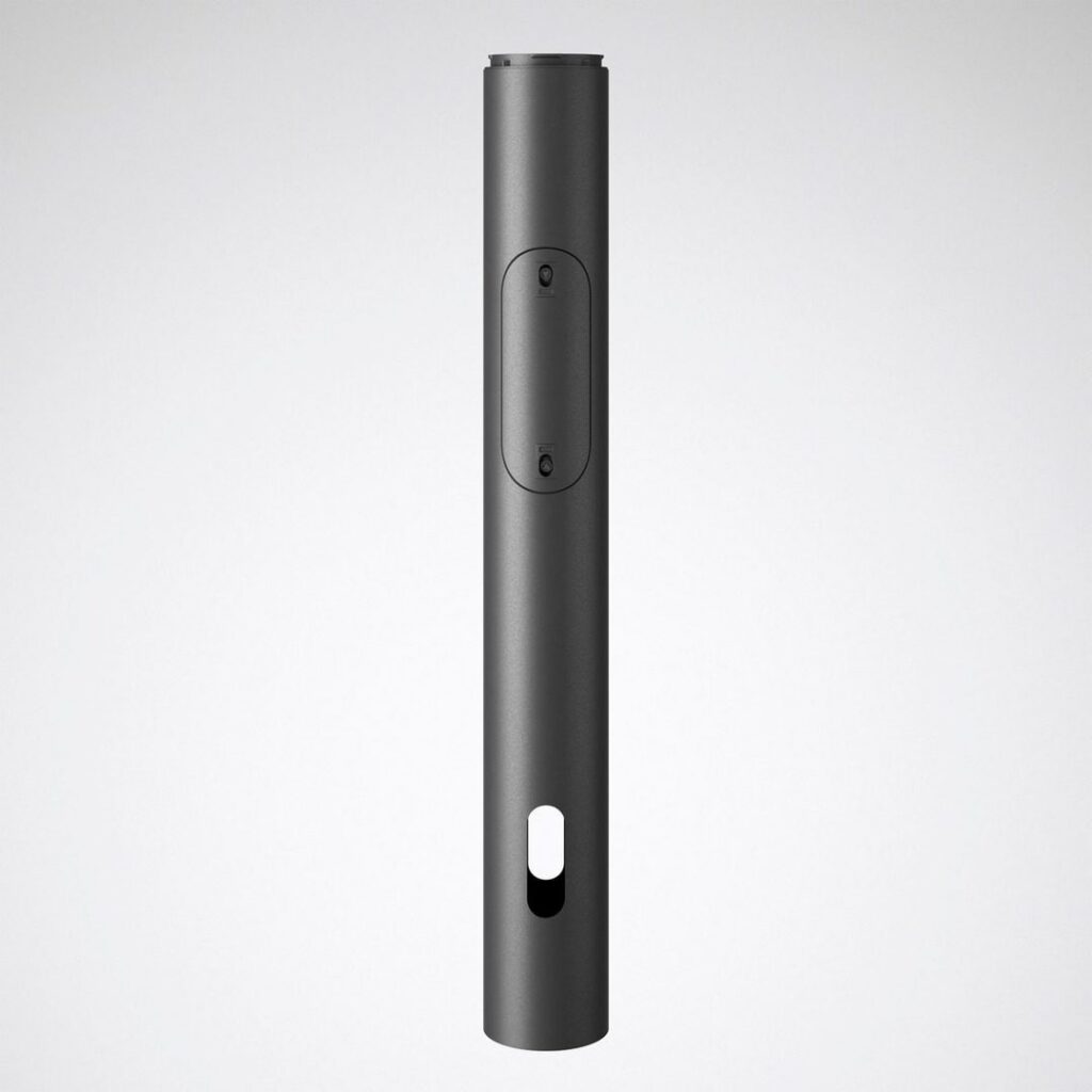 Mörkgrå cylindrisk LED-armatur med slimmat, modernt utförande och avskärmad ljusöppning, energieffektiv och högkvalitativ design från PROLJUS AB