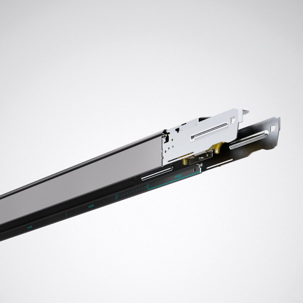 PROLJUS AB magnetiskt 48V LED-skensystem – smart, modulär belysning för butik, hotell och kontor.